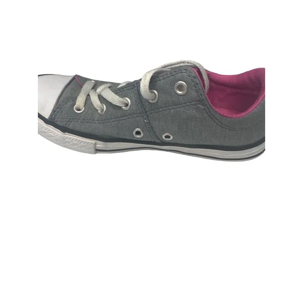 Converse Size 2.5 Gray with Pink Interior‎ Chuck Taylor